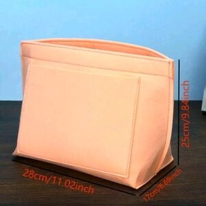 longchamp pink felt insert organizer